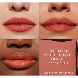 Morphe 2 Good Talk Blotted Matte Lipstick Cocoa Cutie Vegan Cruelty-Free‎